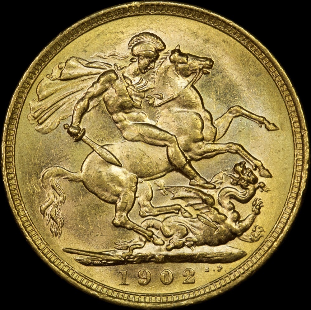 1902 Melbourne Edward VII Sovereign Unc (PCGS MS62) product image