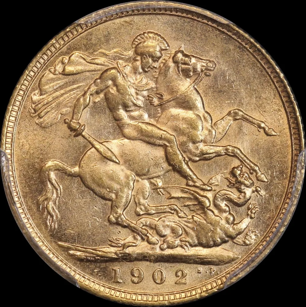 1902 Perth Edward VII Sovereign Unc (PCGS MS62) product image
