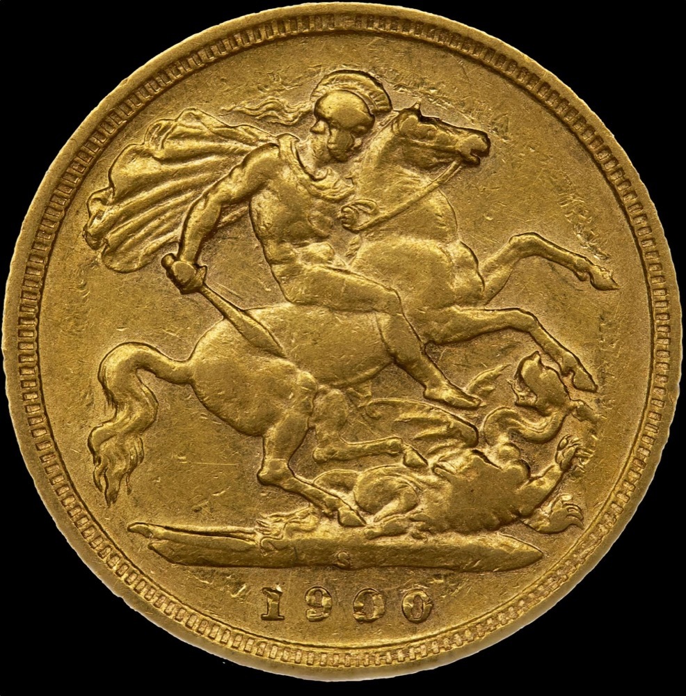 1900 Sydney Veiled Head Half Sovereign Very Fine product image