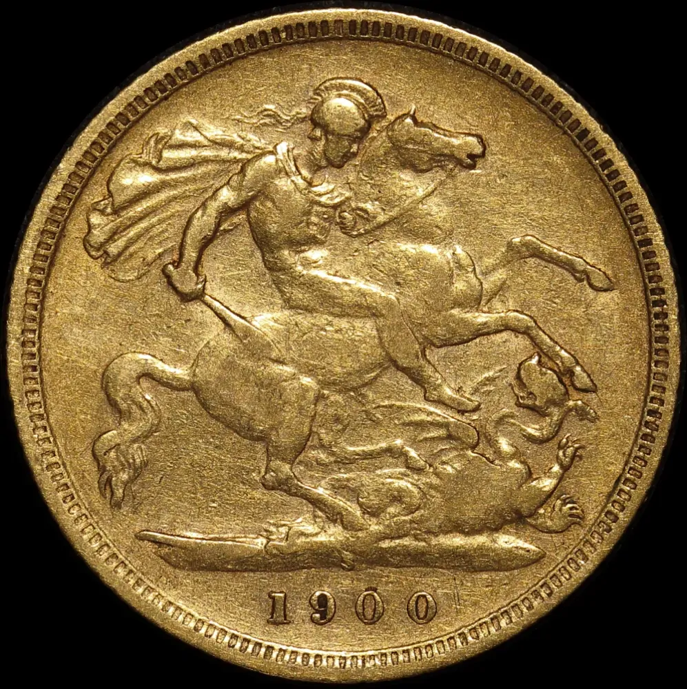 1900 Sydney Veiled Head Half Sovereign Very Fine product image