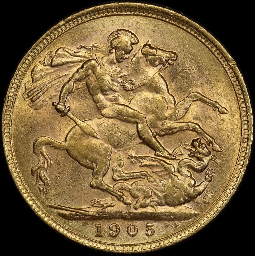 1905 Melbourne Edward VII Sovereign good EF product image