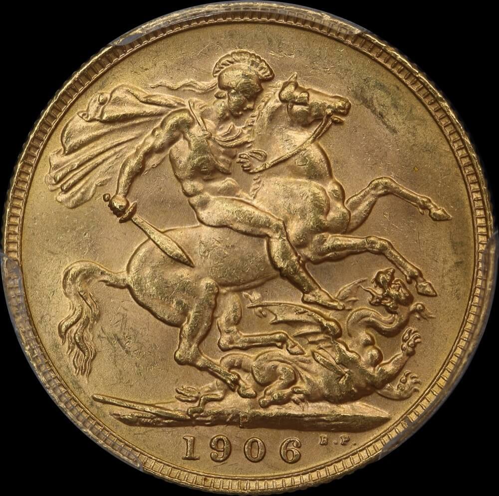 1906 Perth Edward VII Sovereign Unc (PCGS MS62) product image