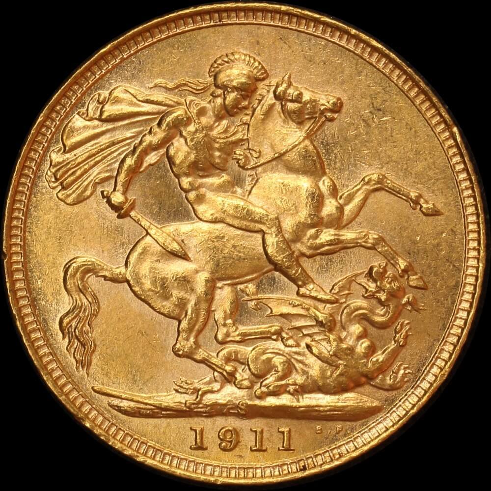 1911 Sydney George V Large Head Sovereign Uncirculated product image
