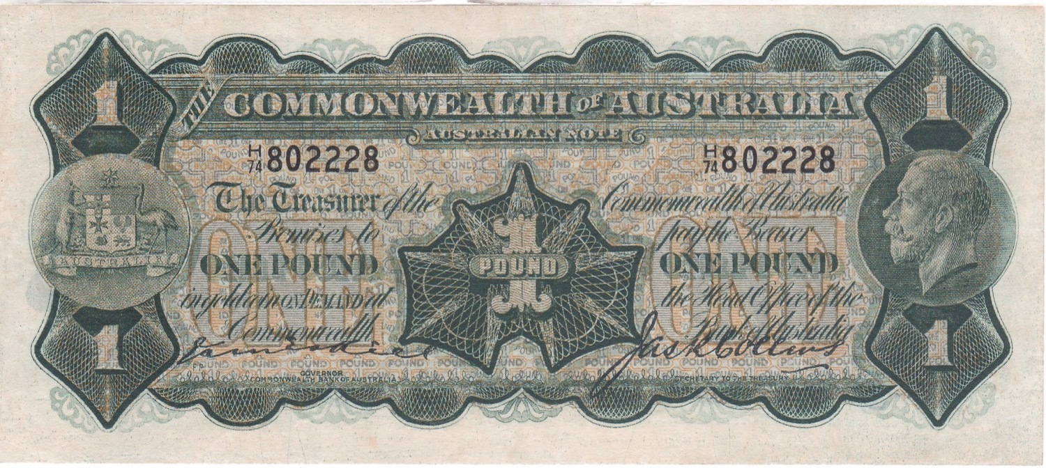 1926 One Pound Kell/Collins R24 Extremely Fine product image