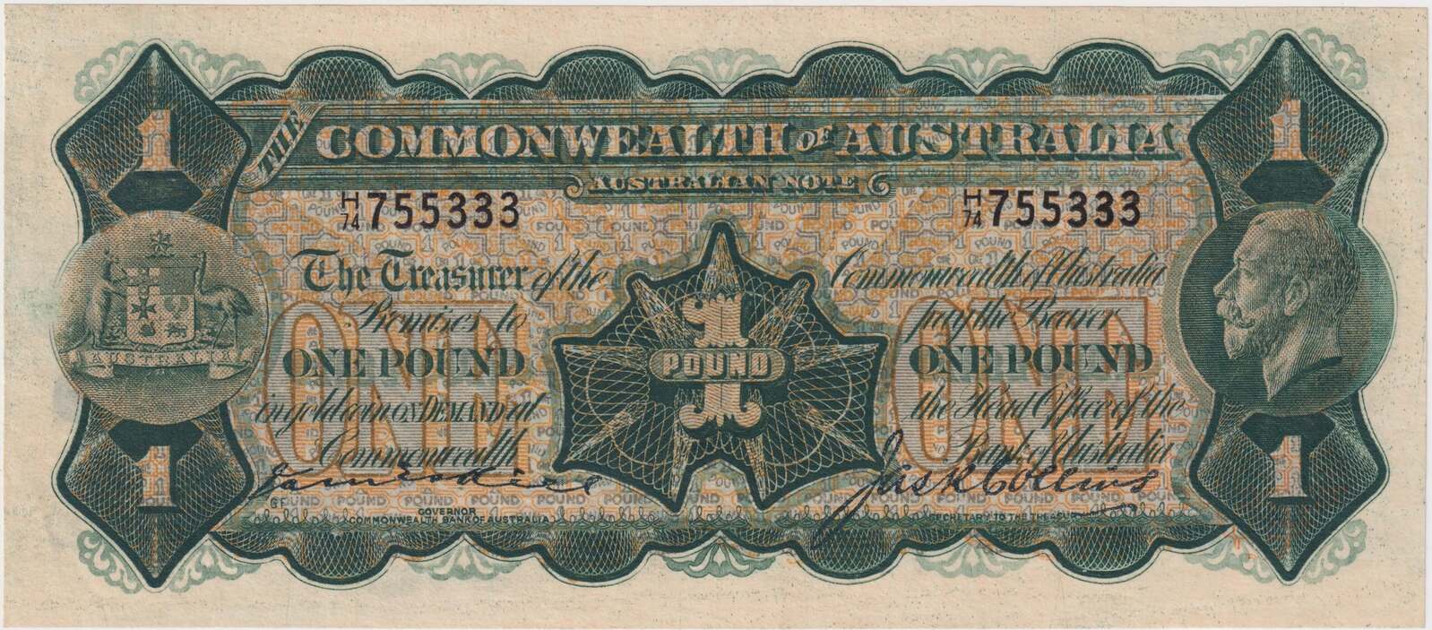 1926 One Pound Kell/Collins R24 good EF product image