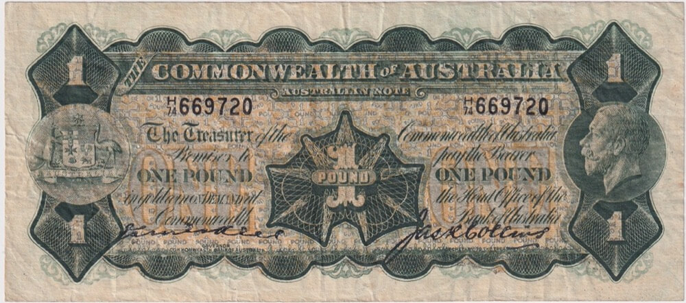 1926 One Pound Kell/Collins R24 good Fine product image