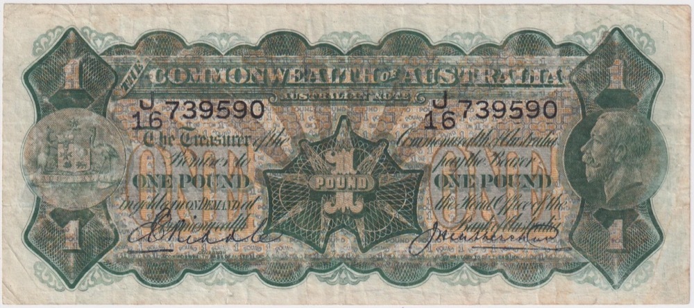 1927 One Pound Riddle/Heathershaw R26 Very Fine product image