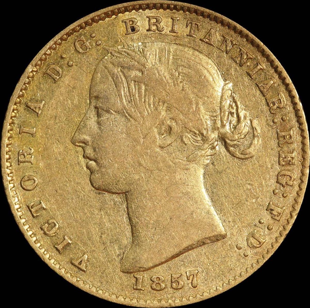 1857 Sydney Mint Type II Half Sovereign about VF product image