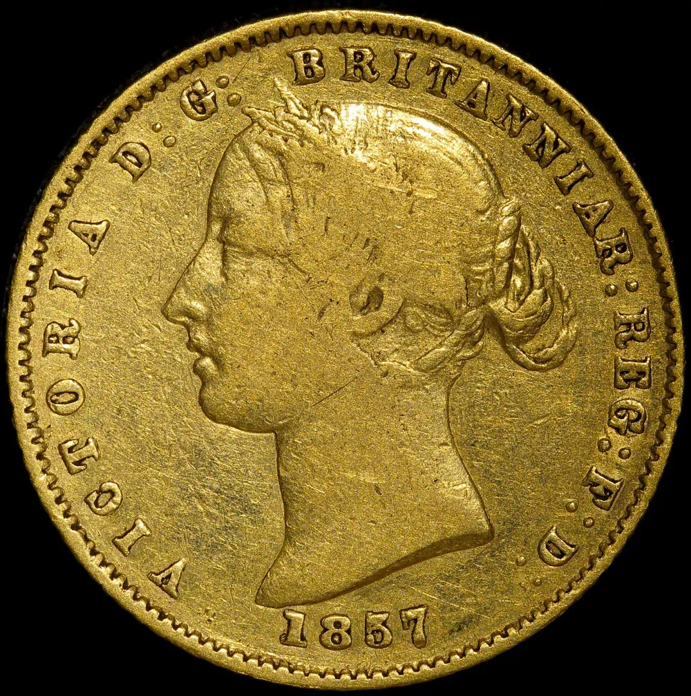 1857 Sydney Mint Type II Half Sovereign Fine product image