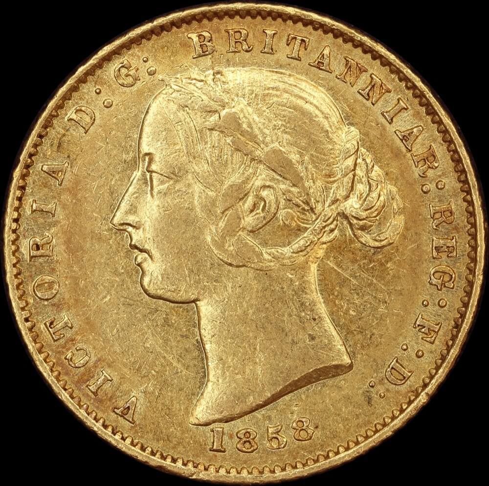 1858 Sydney Mint Type II Half Sovereign PCGS AU58 product image
