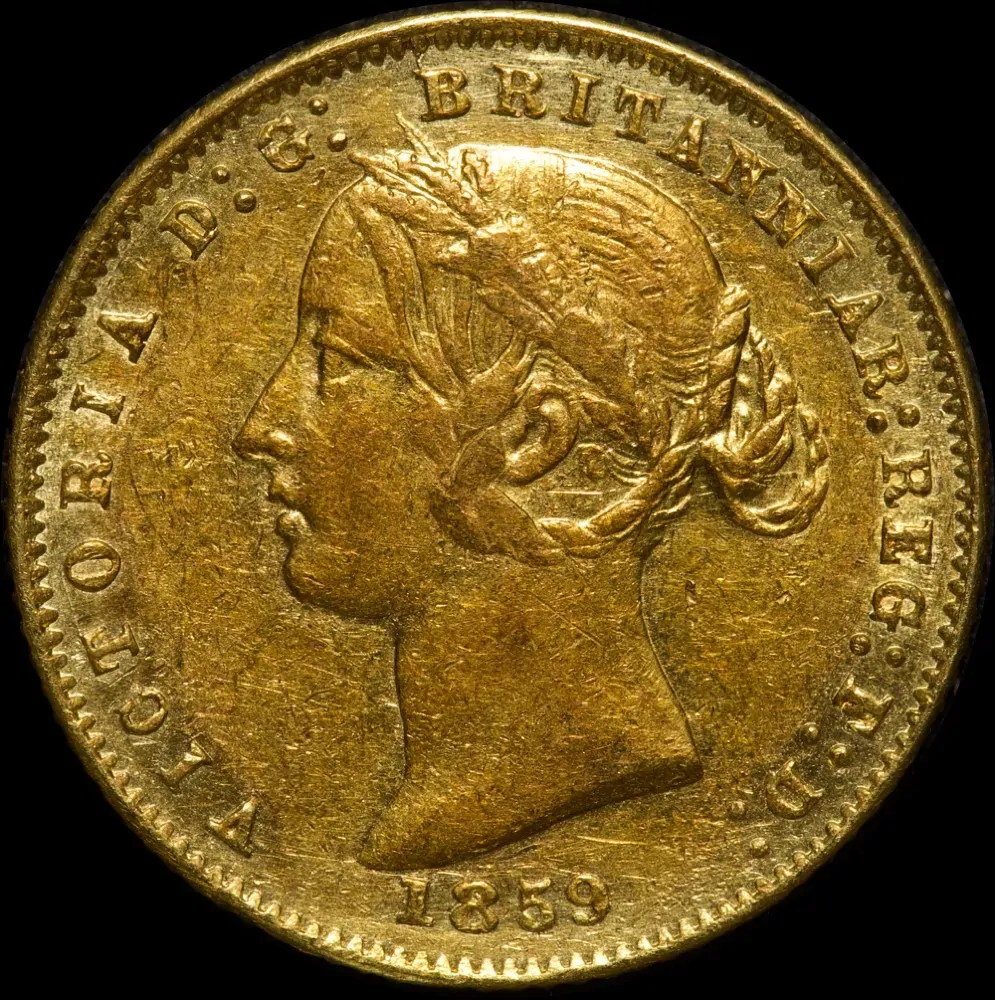 1859 Sydney Mint Type II Half Sovereign Extremely Fine product image