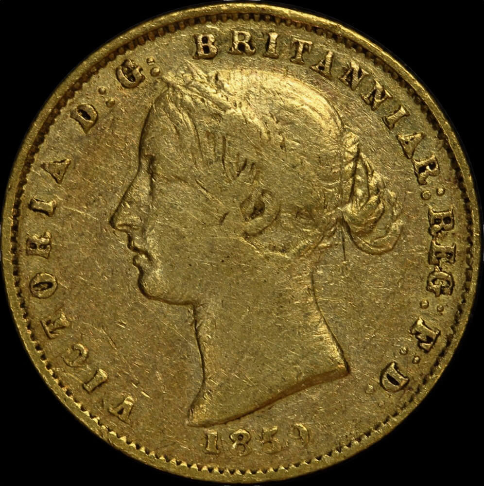 1859 Sydney Mint Type II Half Sovereign Fine product image
