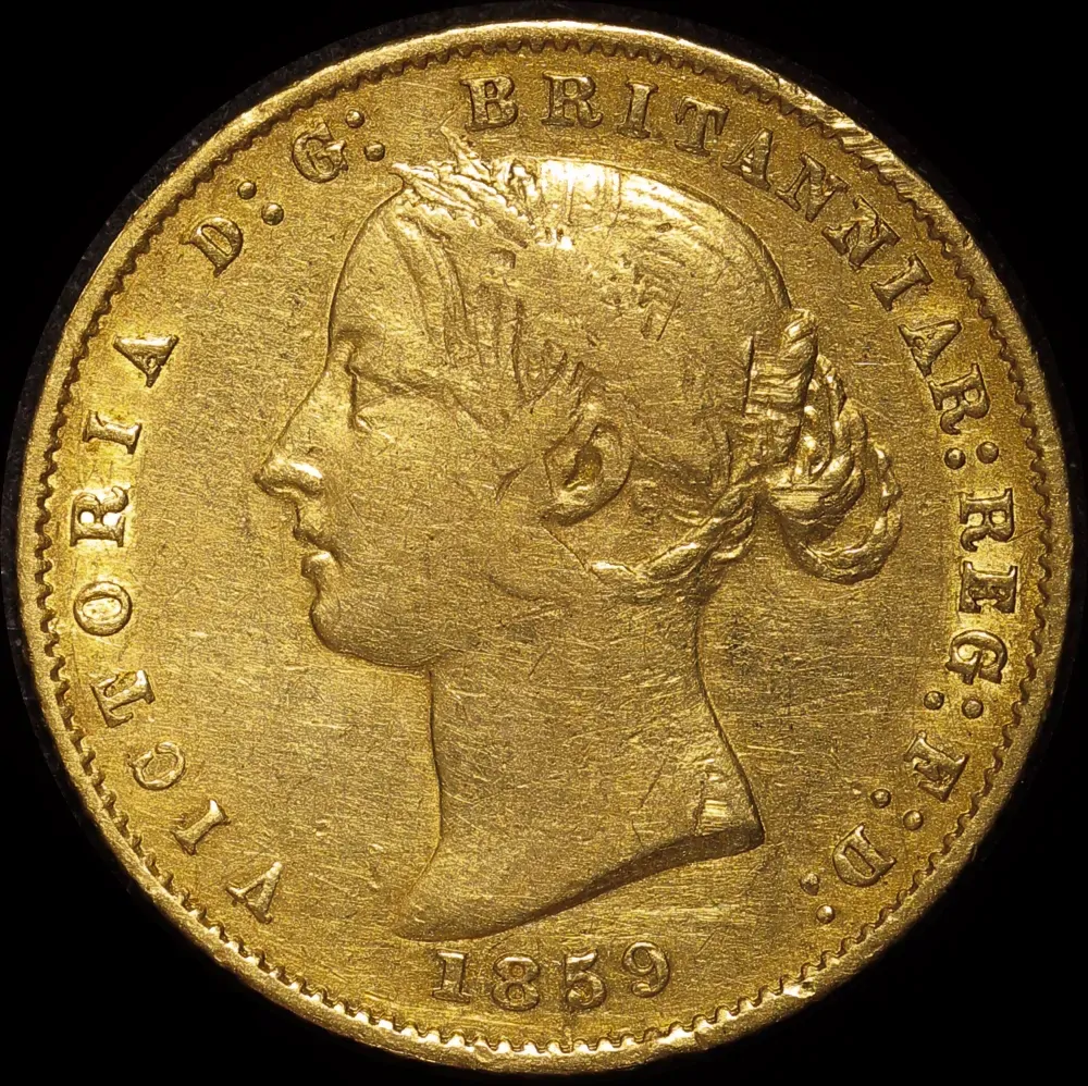1859 Sydney Mint Type II Half Sovereign good Fine product image