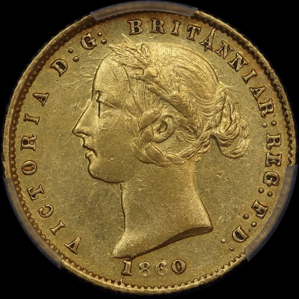 1860 Sydney Mint Type II Half Sovereign PCGS AU55 product image