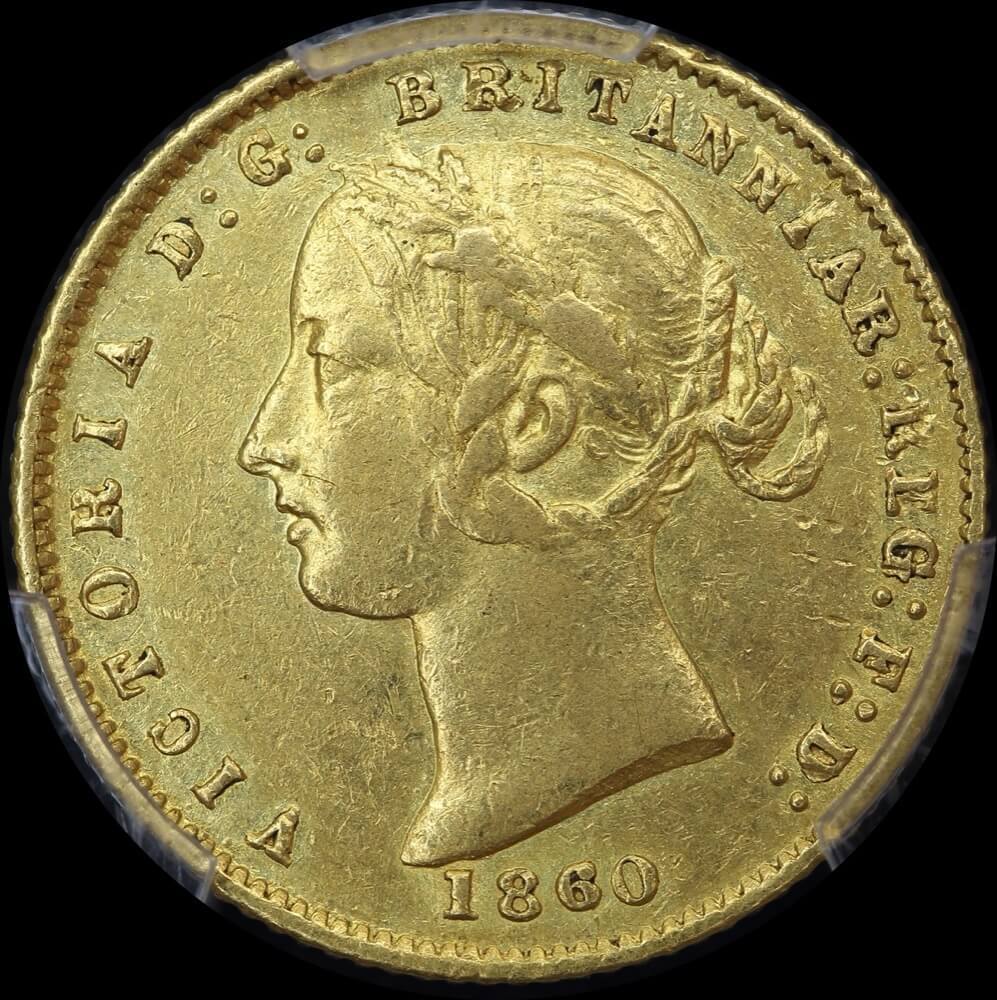 1860 Sydney Mint Type II Half Sovereign PCGS AU53 product image