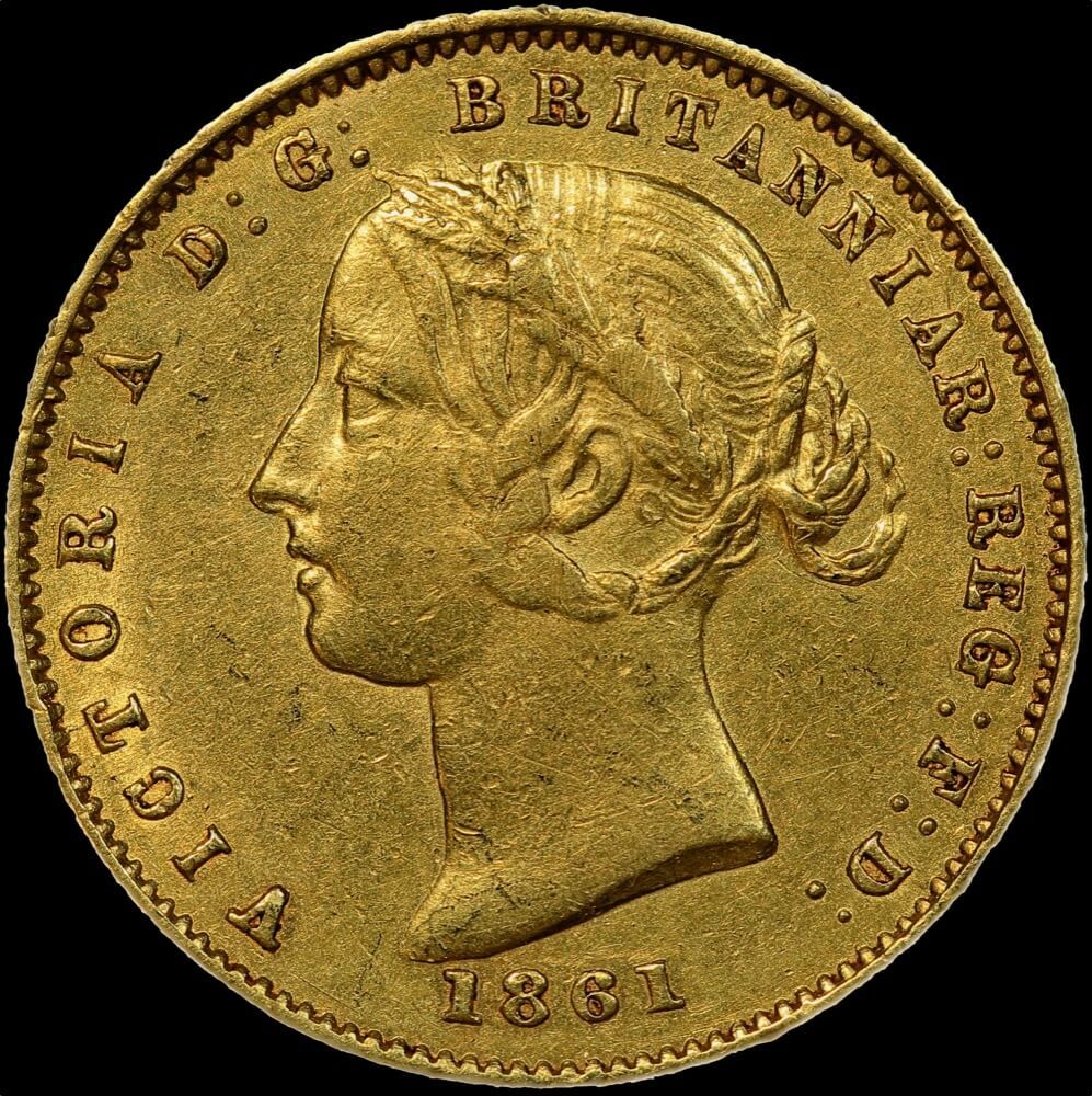 1861 Sydney Mint Type II Half Sovereign good Very Fine product image