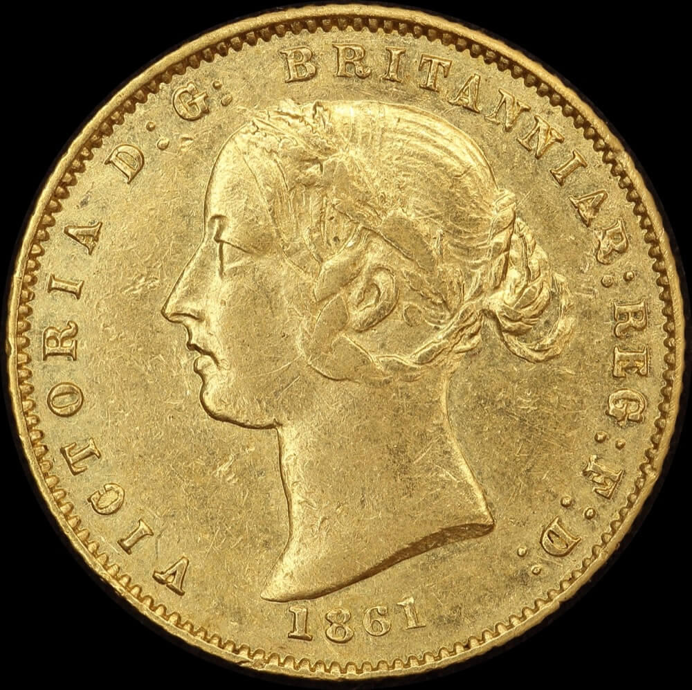 1861 Sydney Mint Type II Half Sovereign PCGS AU50 product image
