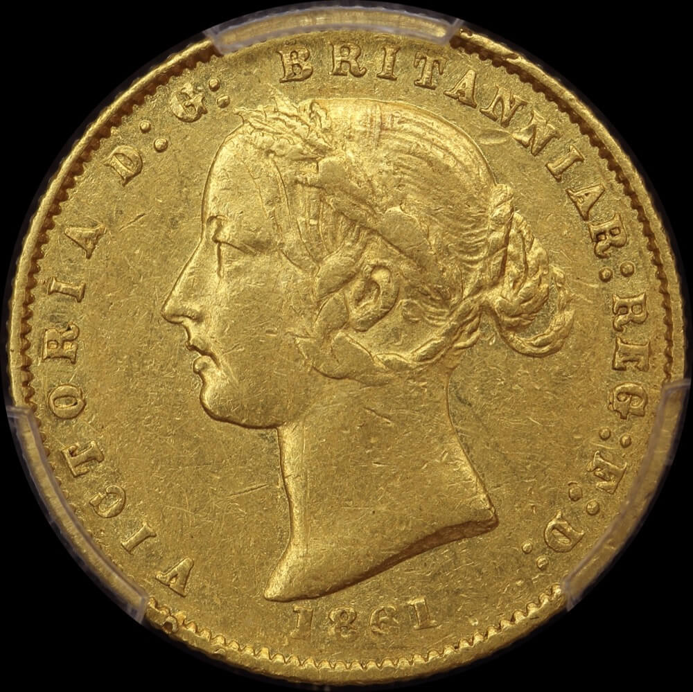 1861 Sydney Mint Type II Half Sovereign PCGS XF45 product image