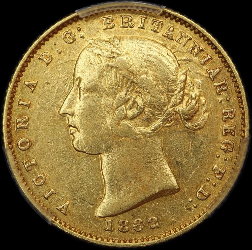 1862 Sydney Mint Type II Half Sovereign PCGS AU53 product image