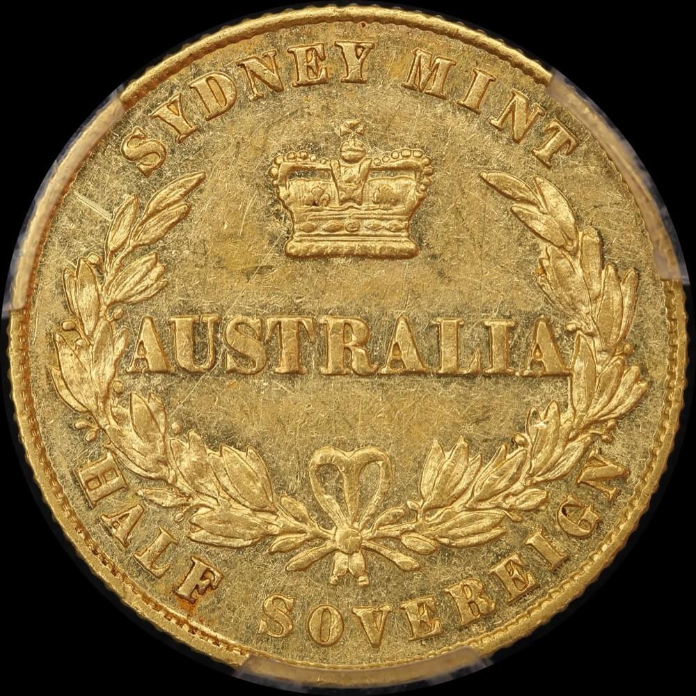 1864 Sydney Mint Type II Half Sovereign PCGS AU55 product image
