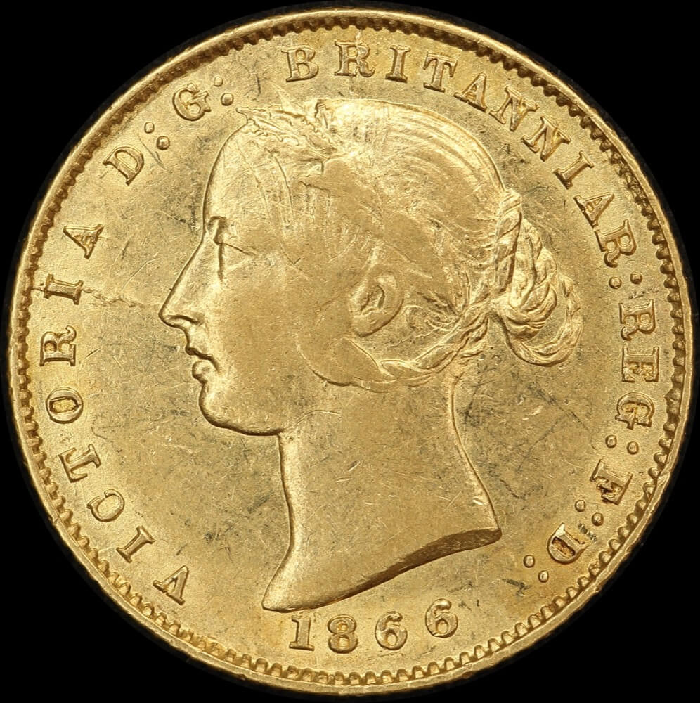 1866 Sydney Mint Type II Half Sovereign PCGS AU55 product image
