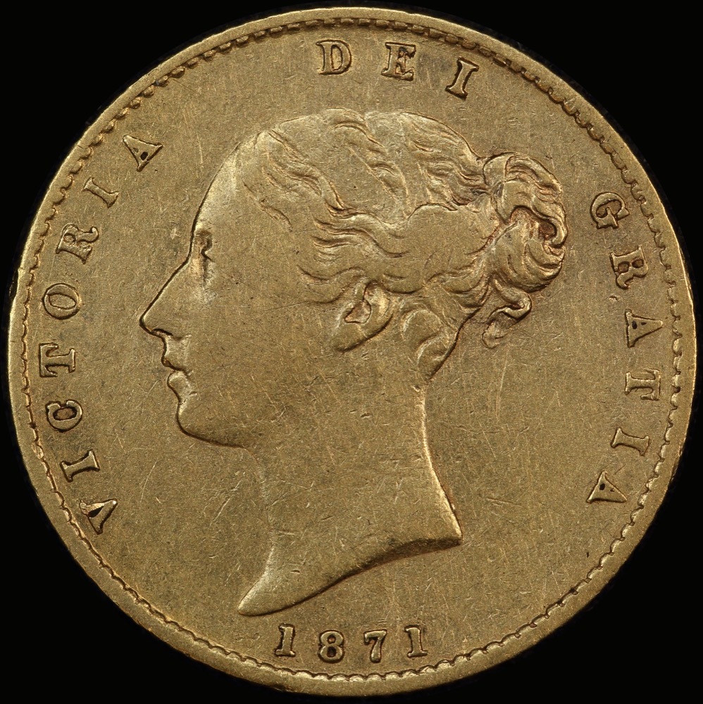 1871 Sydney Young Head Half Sovereign Very Fine product image