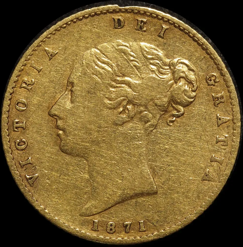 1871 Sydney Young Head Half Sovereign Very Fine product image