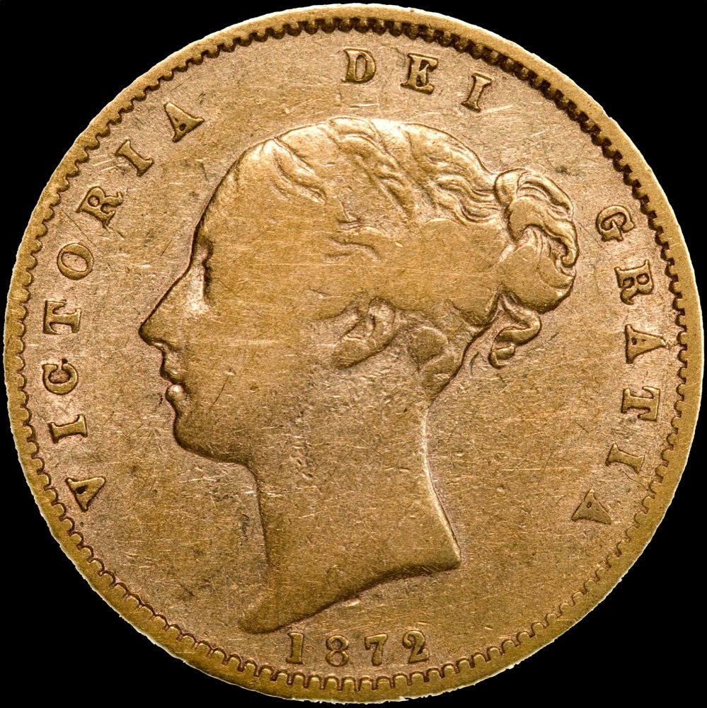 1872 Sydney Young Head Half Sovereign Fine product image