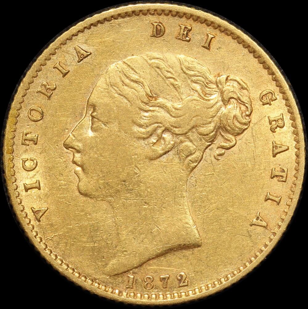 1872 Sydney Young Head Half Sovereign good VF product image