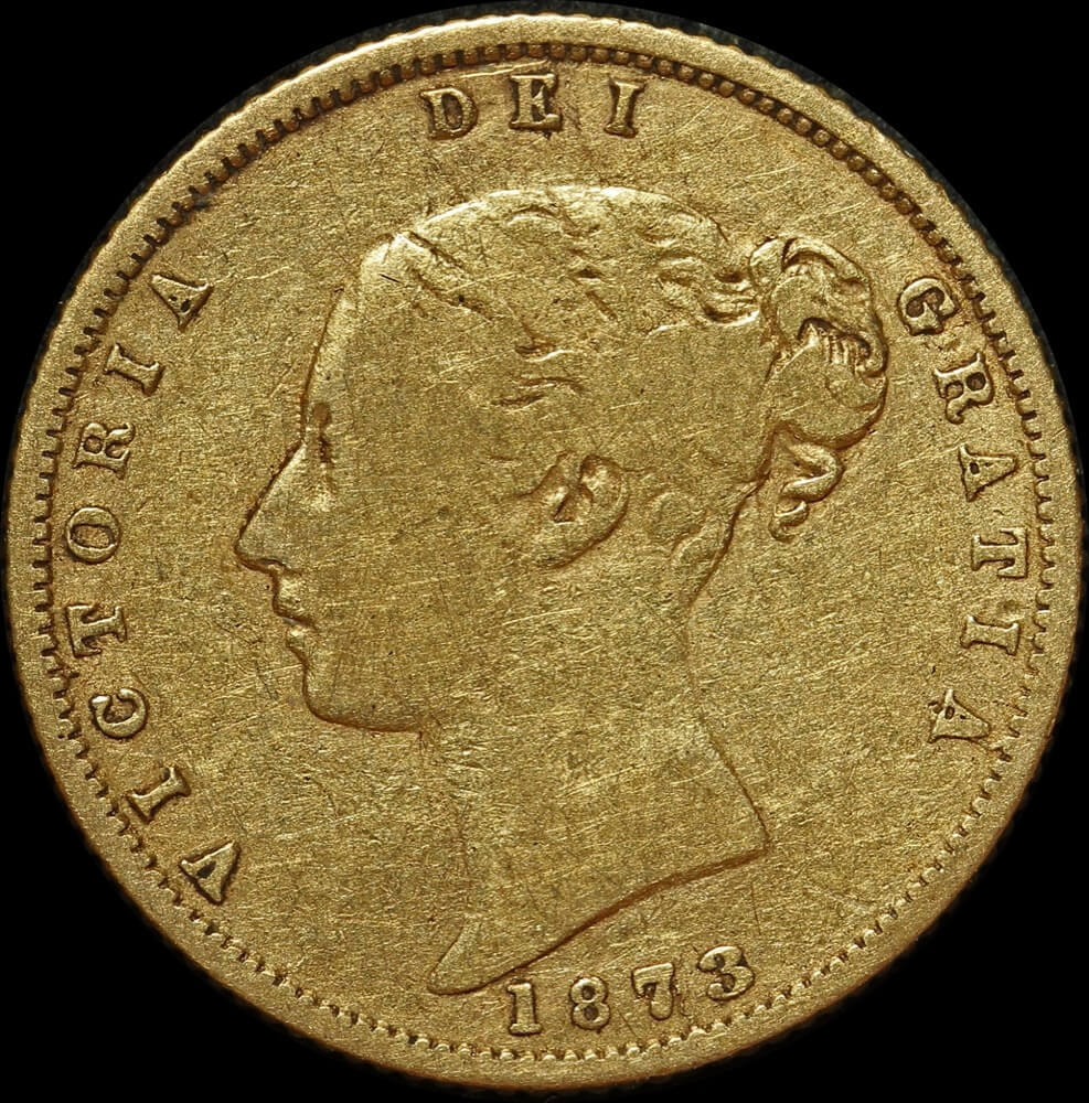 1873 Melbourne Young Head Half Sovereign Fine product image