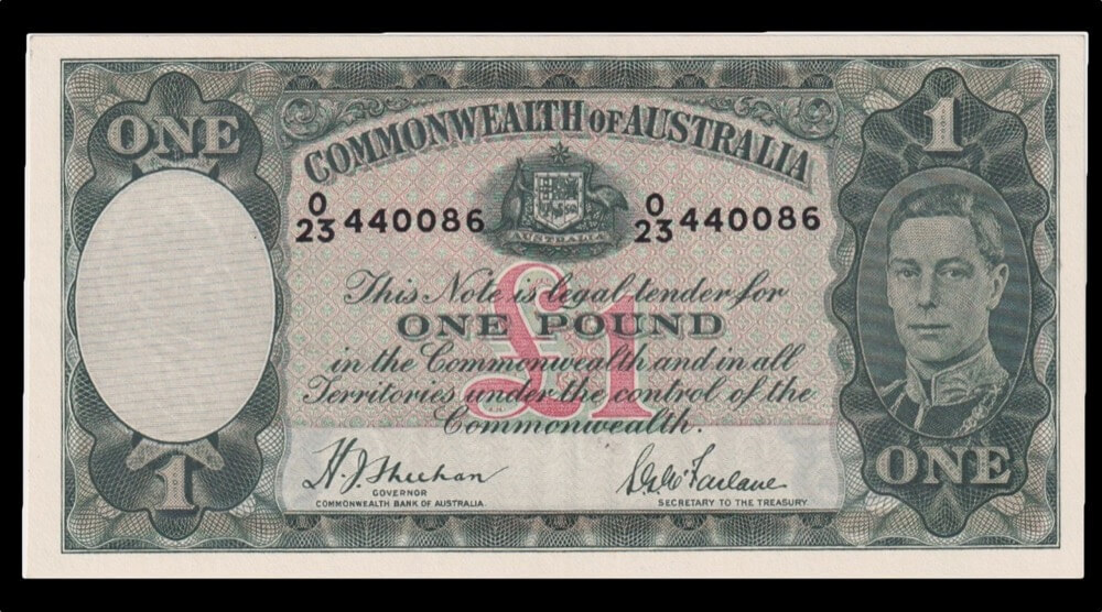 1938 One Pound Sheehan/McFarlane R29 about Unc product image