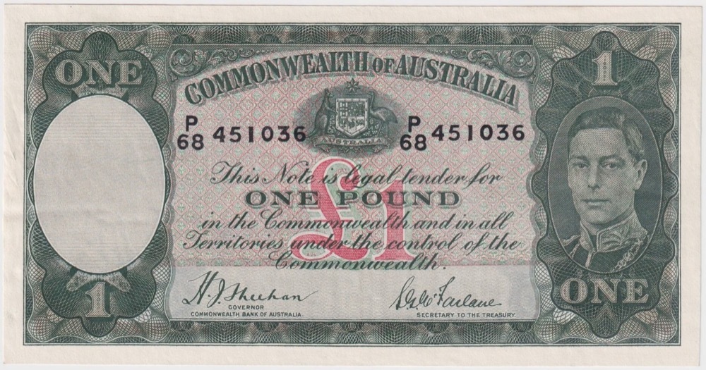 1938 One Pound Sheehan/McFarlane R29 Extremely Fine product image