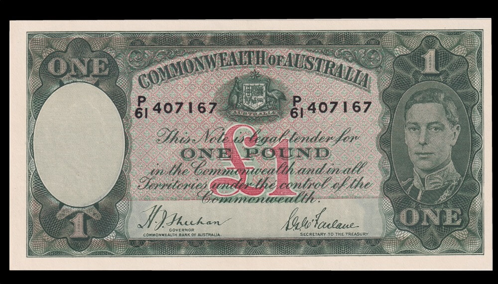 1938 One Pound Sheehan/McFarlane R29 good EF product image