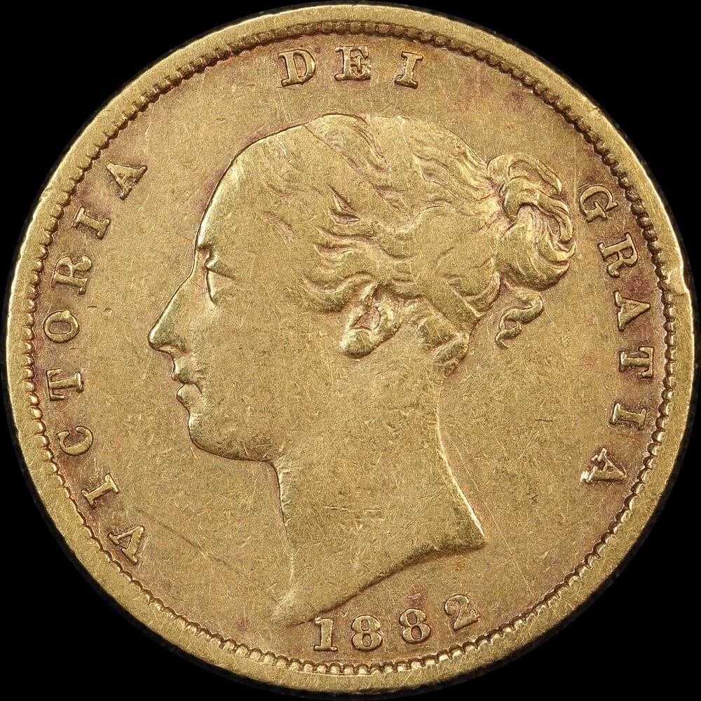 1882 Melbourne Young Head Half Sovereign about VF product image