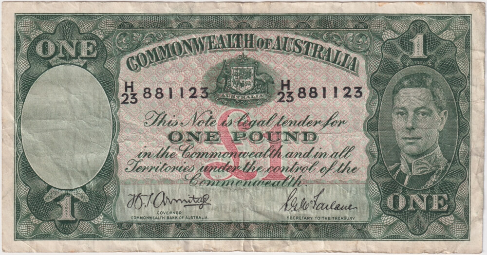 1942 One Pound Armitage/McFarlane R30A Fine product image