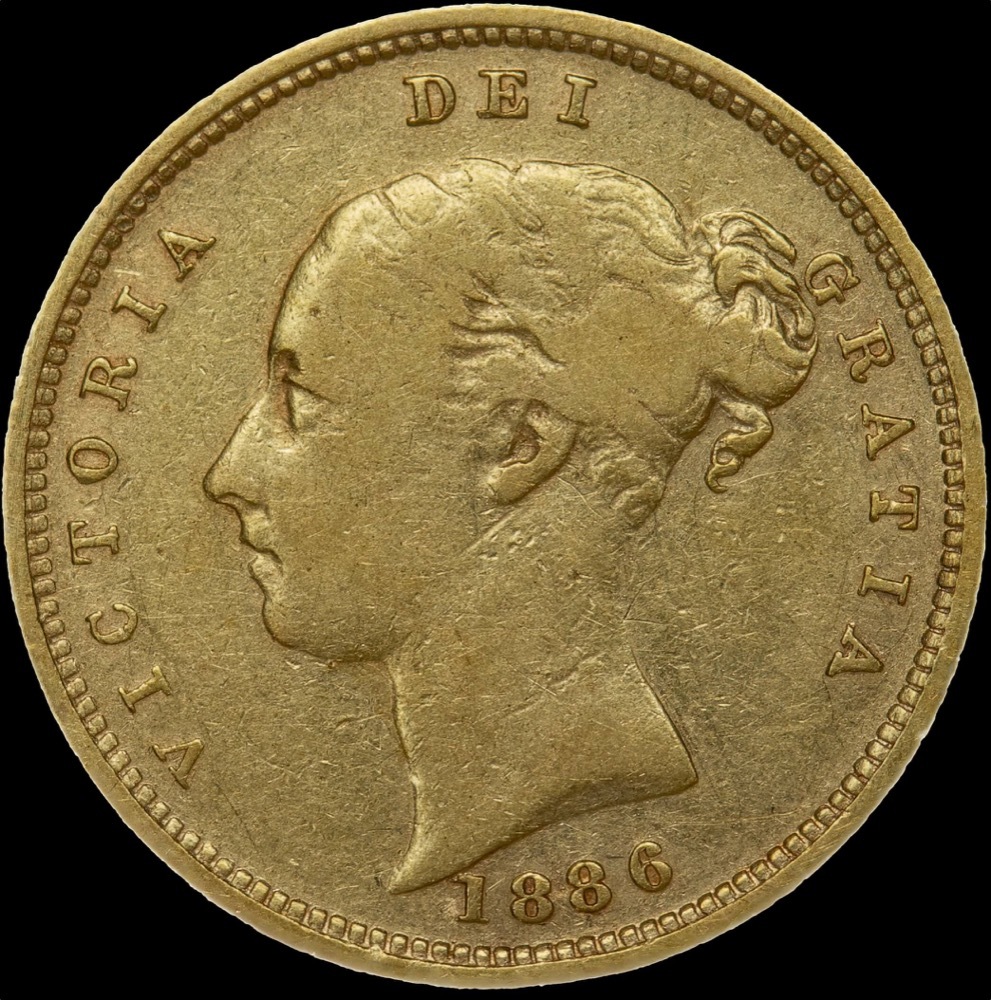1886 Sydney Young Head Half Sovereign Fine product image
