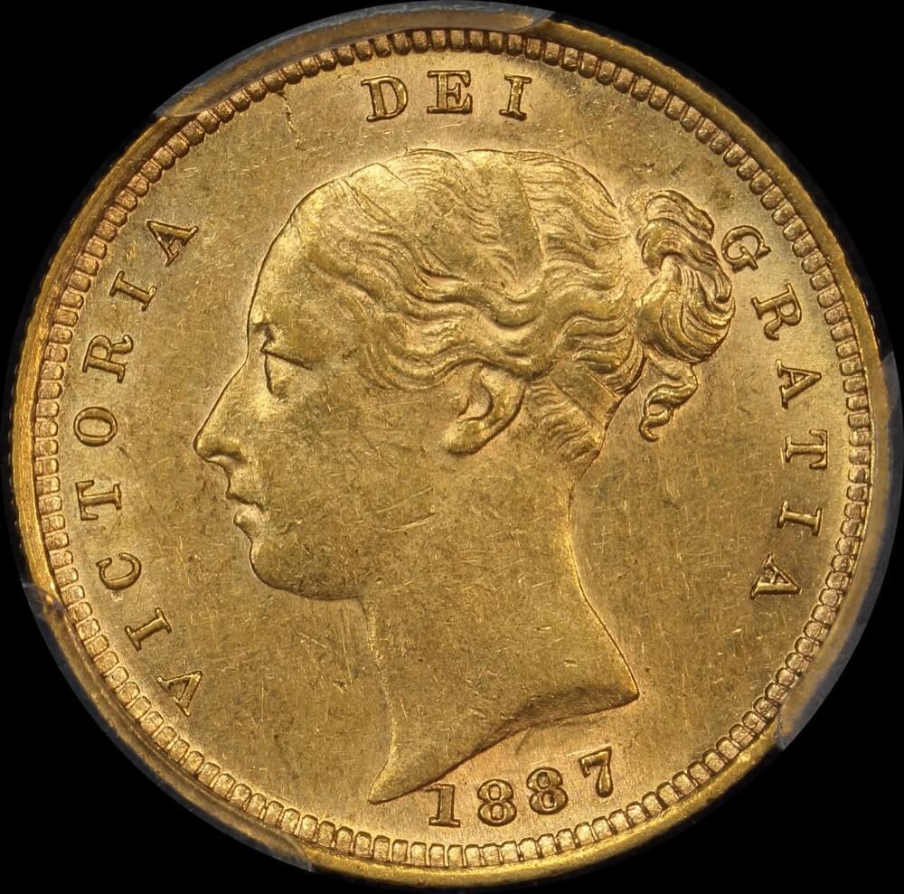 1887 Sydney Young Head Half Sovereign good EF (PCGS AU55) product image