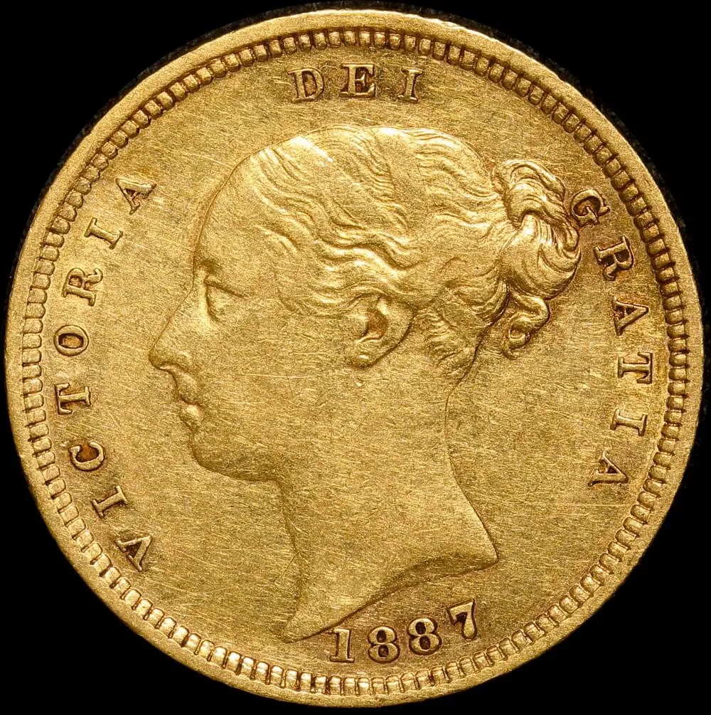 1887 Sydney Young Head Half Sovereign Very Fine product image
