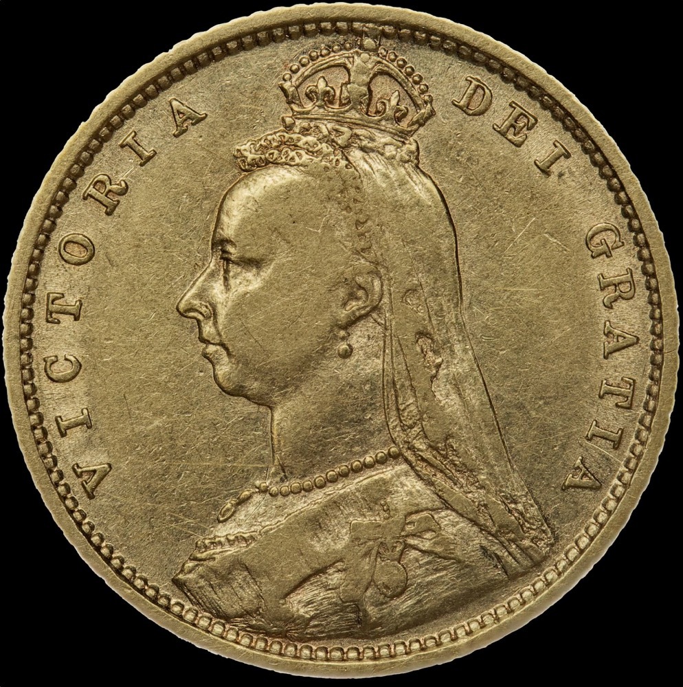 1891 Sydney Jubilee Head Half Sovereign good Fine product image
