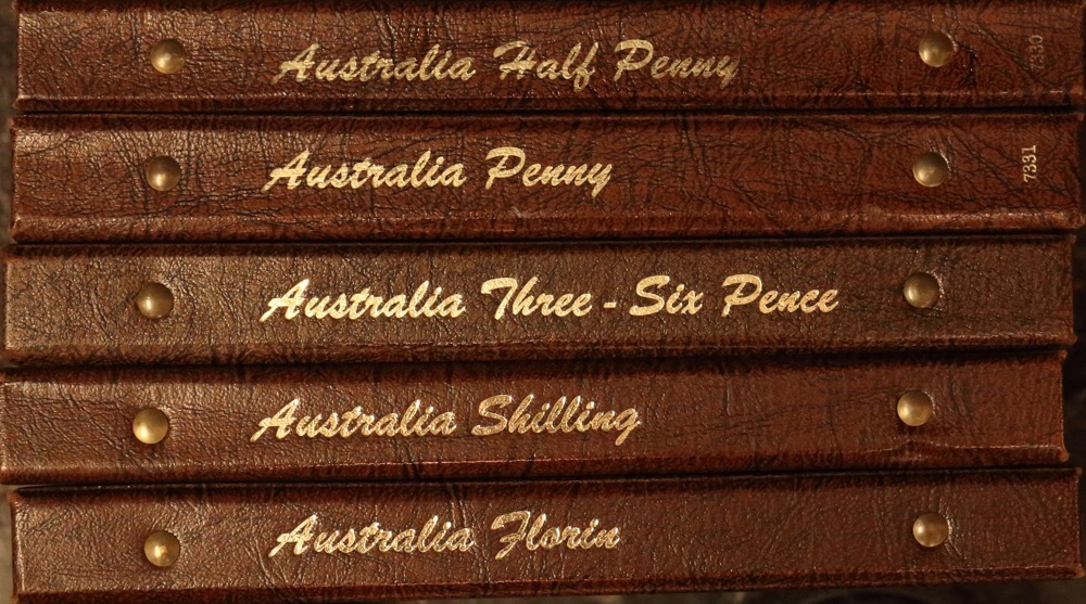 Complete Date Set of Australian Predecimal Coins in Dansco Supreme Albums (Ex 1930 1d, 1923 1/2d and 1922/21 3d) product image