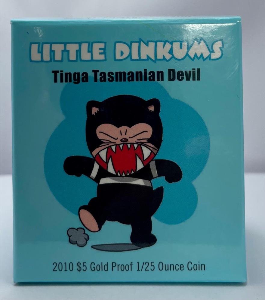 2010 Gold $5 Proof Little Dinkums - Tinga Tasmanian Devil product image