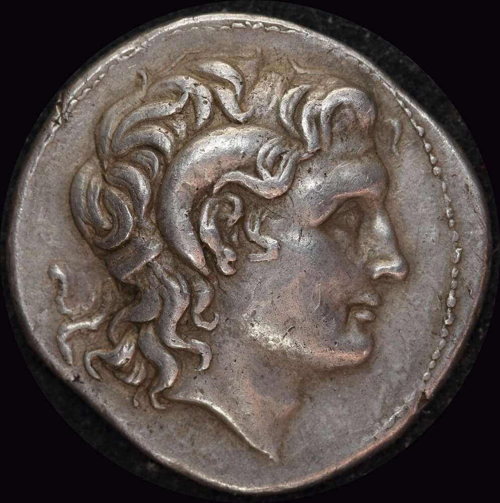 Ancient Greece (Thrace) Lysimachus 305BC Silver Drachm M# 336 good VF product image