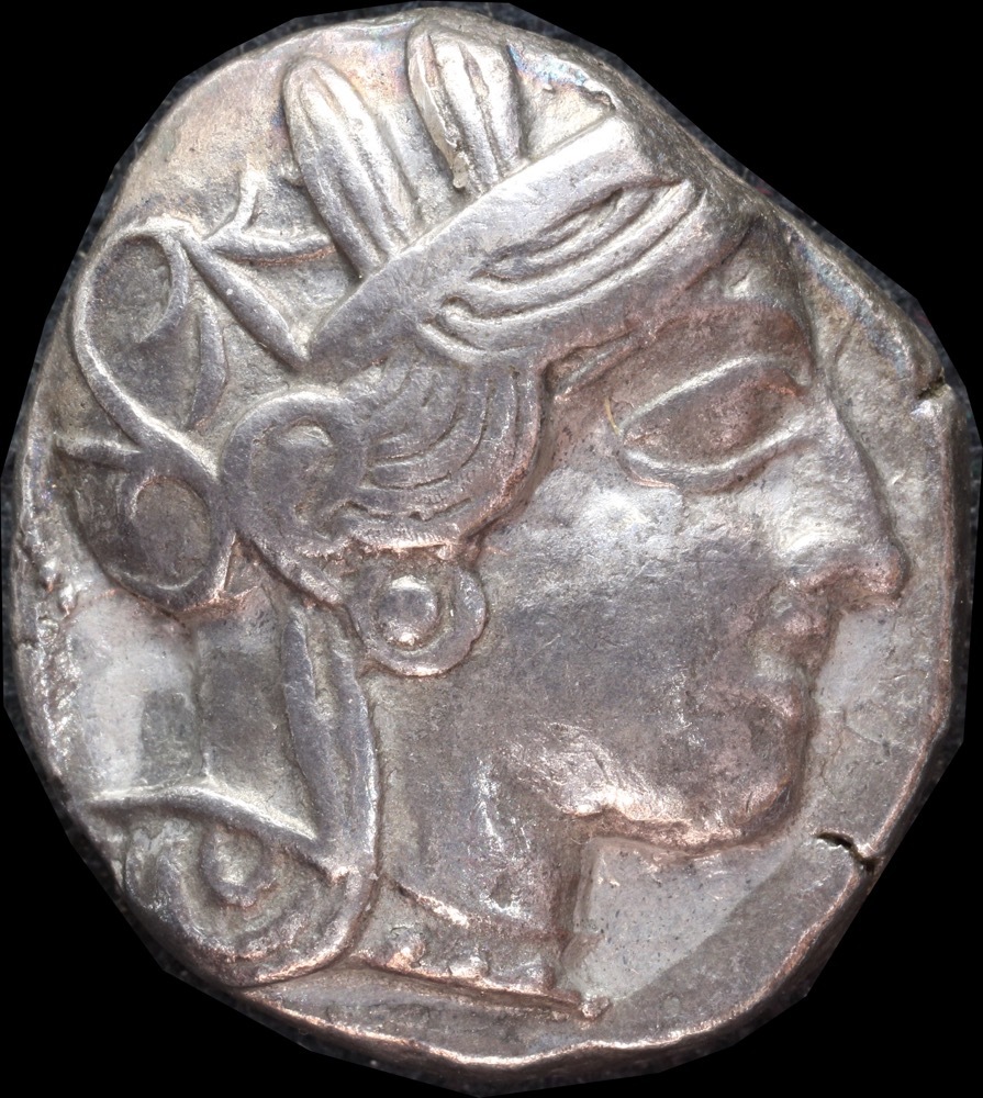 Ancient Greece (Attica, Athens) 454 ~ 405BC Silver Tetradrachm Kroll# 8 good VF product image