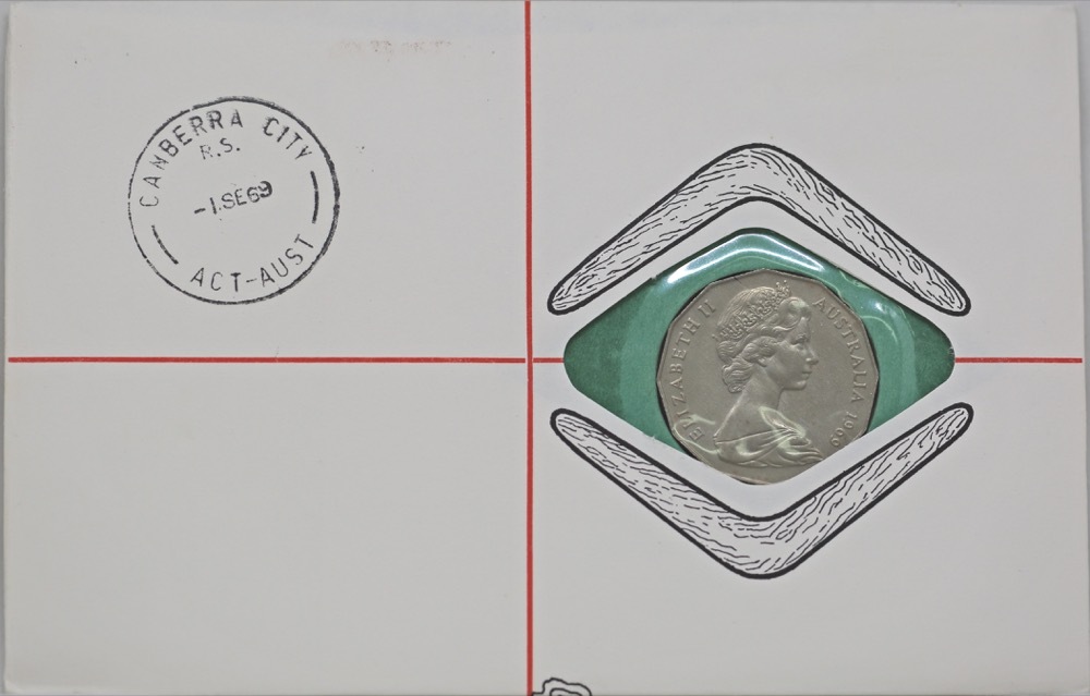 Australia 1969 Fifty Cent PNC Yarralumla product image