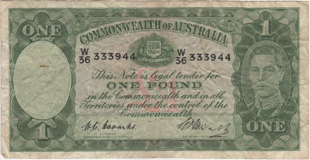 1949 One Pound Coombs/Watt R31 Fine product image