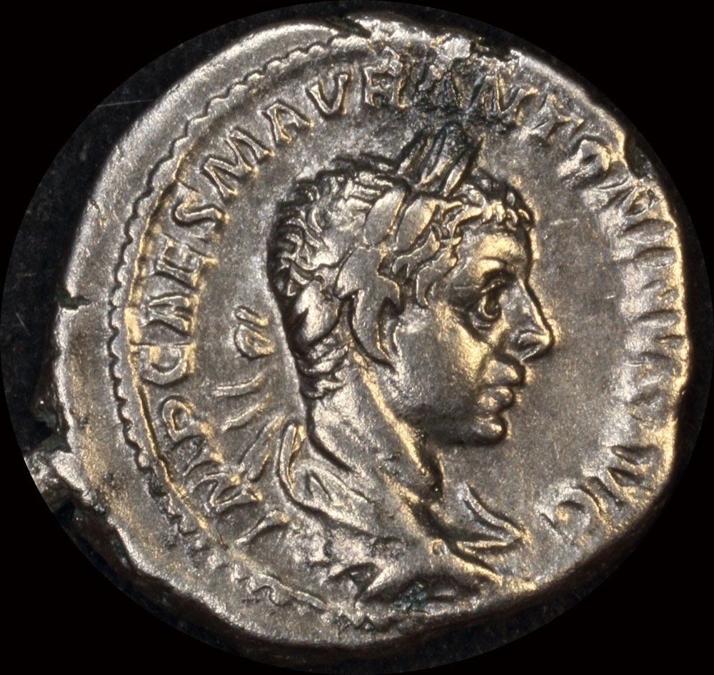 Ancient Rome (Imperial) AD 218 AD 222 Elagabalus Silver Denarius good VF product image
