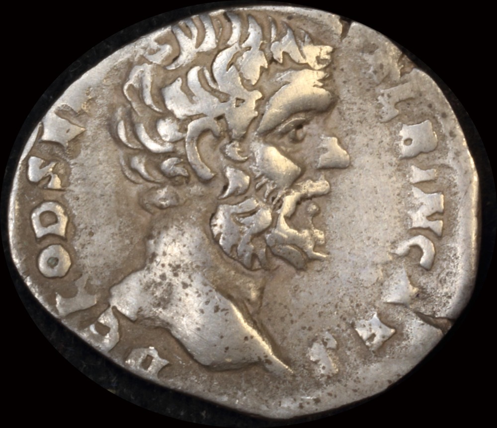 Ancient Rome (Imperial) AD 194 AD 195 Clodius Albinus Silver Denarius AesculapiusRIC IV 2 Fine product image