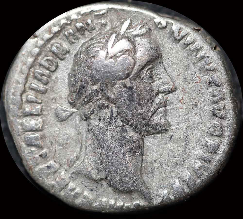 Ancient Rome (Imperial) 151 - 152 AD Antoninus Pius Silver Denarius Tranquilitas RIC III 218 about VF product image