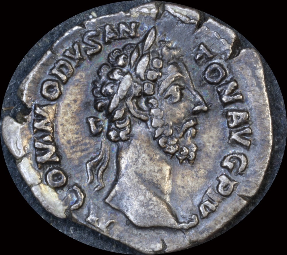 Ancient Rome (Imperial) 183 AD Commodus Silver Denarius Mars BMC 102 Very Fine product image