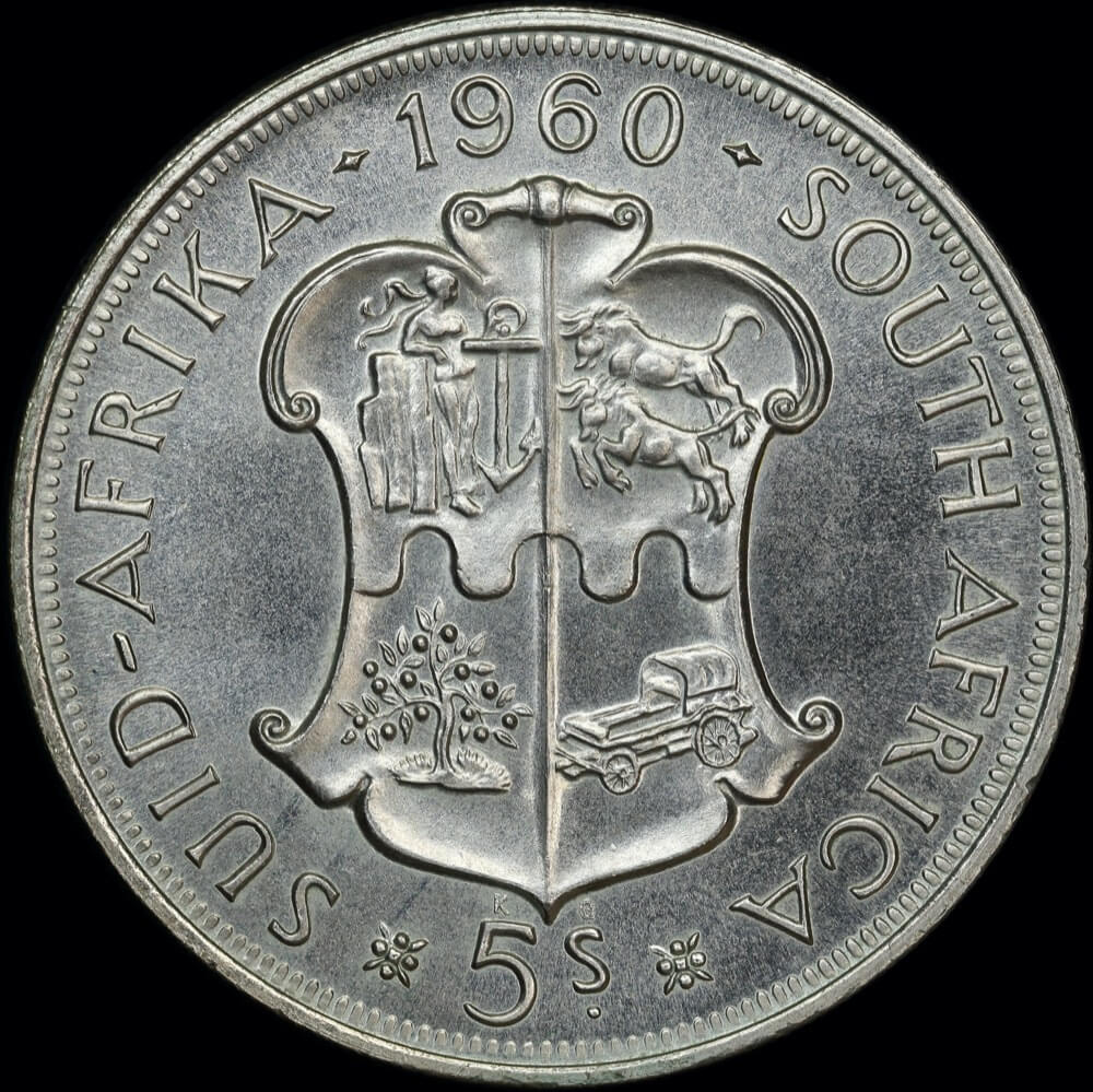 South Africa 1960 Silver 5 Shillings KM#55 PCGS PL67 product image